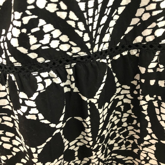 Jones New York Maxi Skirt Cotton 14W Black Batik. Floral A-Line - Picture 2 of 7